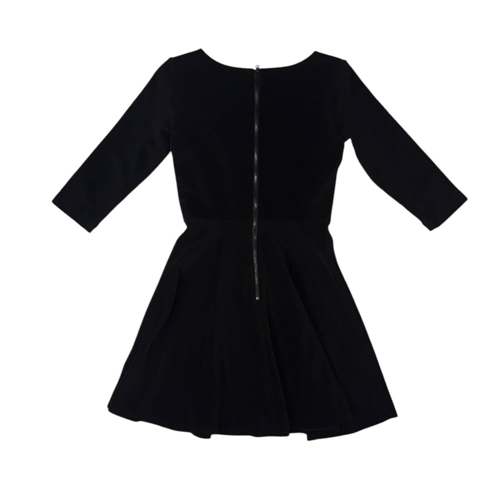 Alice + Olivia ~ Women’s 3/4-Sleeve Black Bodycon Shift Dress ~ Size 0 - Picture 4 of 12